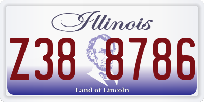 IL license plate Z388786