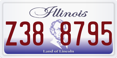 IL license plate Z388795