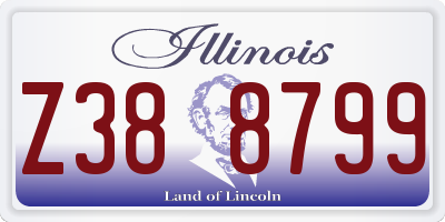 IL license plate Z388799