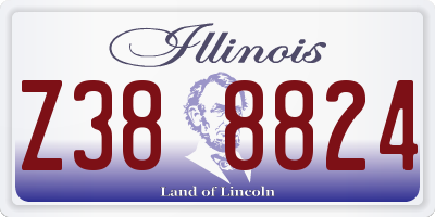 IL license plate Z388824