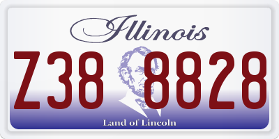 IL license plate Z388828