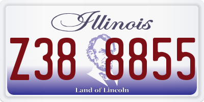 IL license plate Z388855