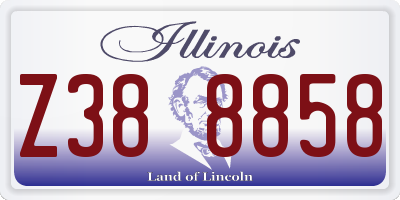 IL license plate Z388858