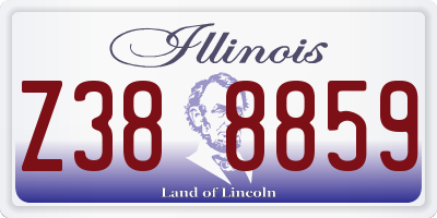IL license plate Z388859