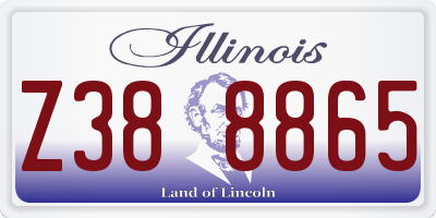 IL license plate Z388865