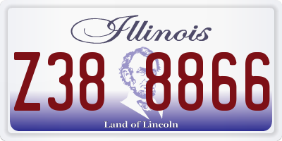 IL license plate Z388866