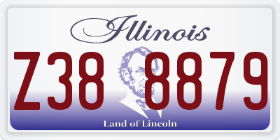 IL license plate Z388879