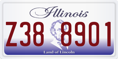 IL license plate Z388901