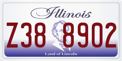 IL license plate Z388902