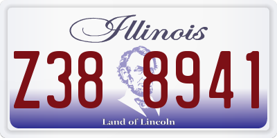 IL license plate Z388941