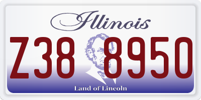 IL license plate Z388950