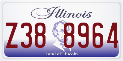 IL license plate Z388964