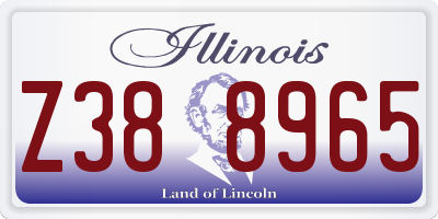 IL license plate Z388965