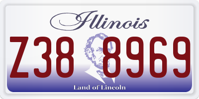 IL license plate Z388969
