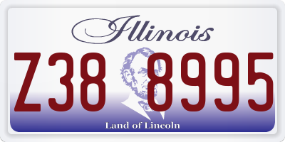 IL license plate Z388995