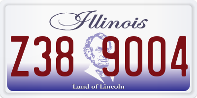 IL license plate Z389004