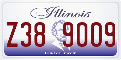 IL license plate Z389009