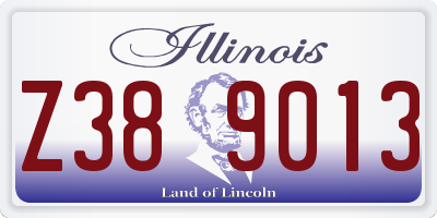 IL license plate Z389013