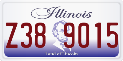 IL license plate Z389015