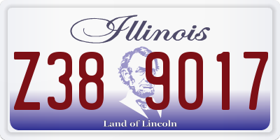 IL license plate Z389017