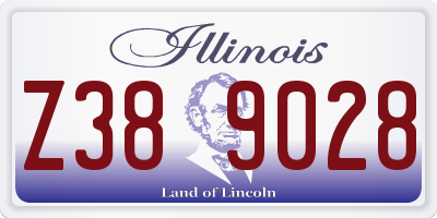 IL license plate Z389028