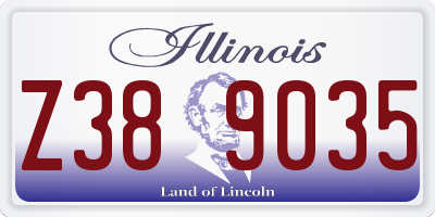 IL license plate Z389035