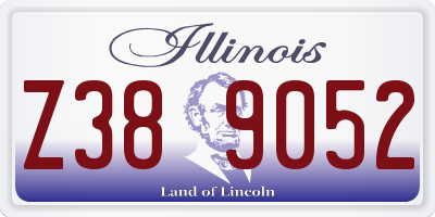 IL license plate Z389052