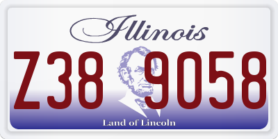 IL license plate Z389058