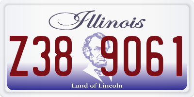 IL license plate Z389061