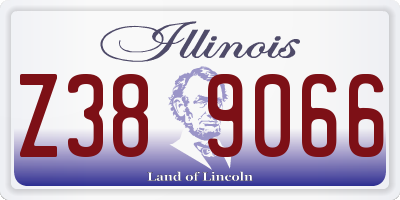 IL license plate Z389066