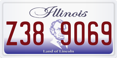 IL license plate Z389069