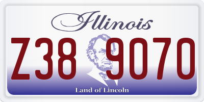 IL license plate Z389070
