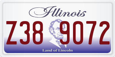 IL license plate Z389072