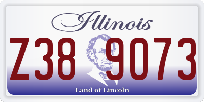 IL license plate Z389073