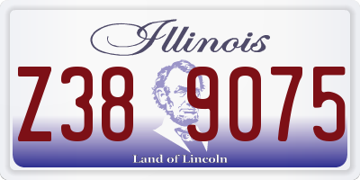 IL license plate Z389075
