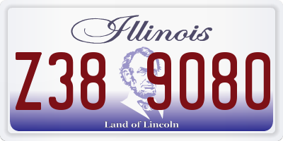 IL license plate Z389080