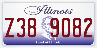 IL license plate Z389082