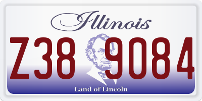 IL license plate Z389084