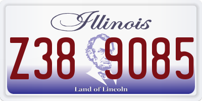 IL license plate Z389085