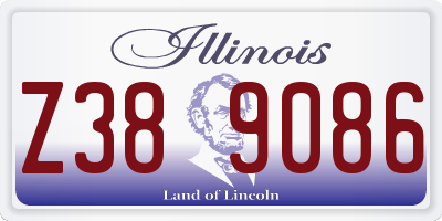 IL license plate Z389086