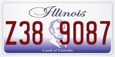IL license plate Z389087