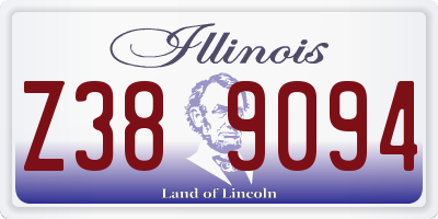 IL license plate Z389094
