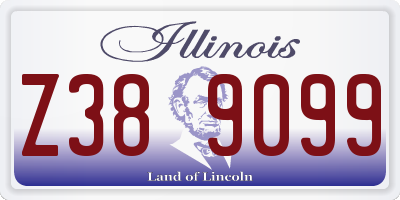 IL license plate Z389099