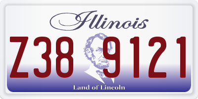 IL license plate Z389121