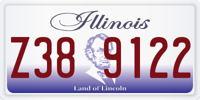 IL license plate Z389122