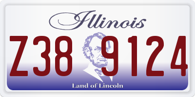 IL license plate Z389124