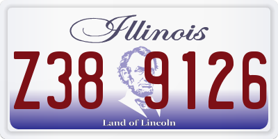 IL license plate Z389126