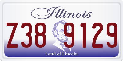 IL license plate Z389129