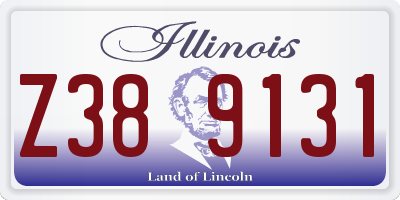 IL license plate Z389131