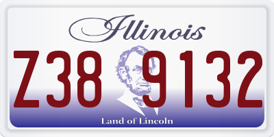 IL license plate Z389132